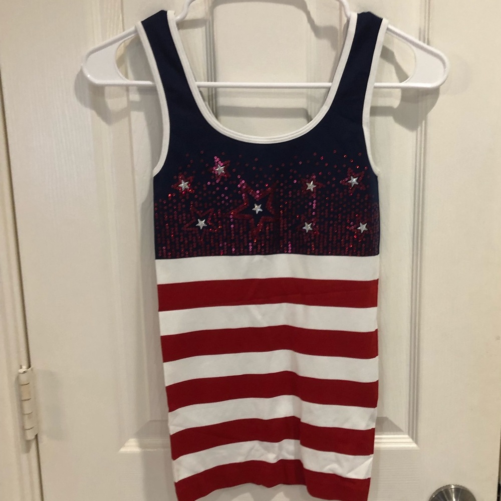 Americana Tank Top Stretch Sparkle Boutique